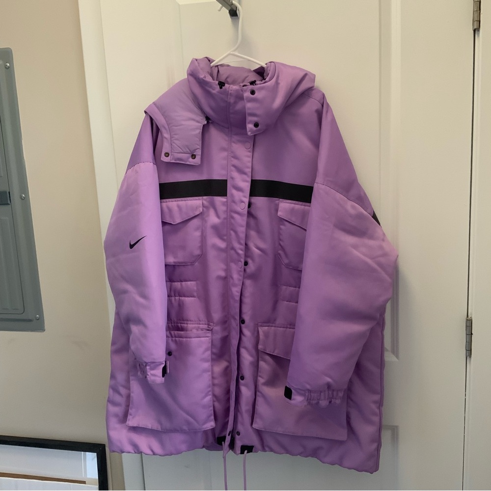 Nike Coat Purple Winter Oversized L Womens Men